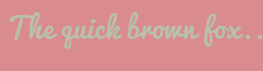Image with Font Color B9BFAA and Background Color DA8B8D